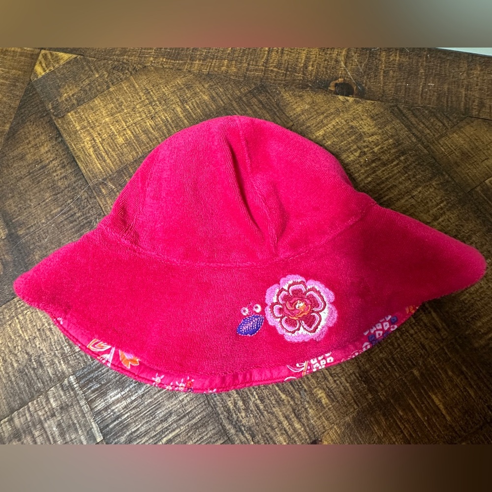 NWT Janie & Jack 0-6 months Reversible Terry Cloth Sun Hat